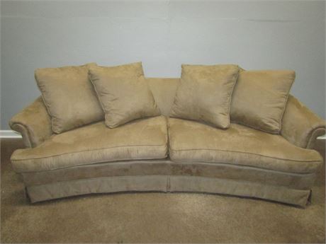 Brown Microfiber Sofa Couch