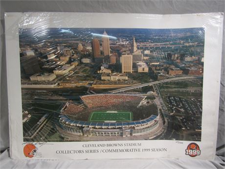 CLEVELAND BROWNS STADIUM Limited Edition Collectors Series Poster (Signed)