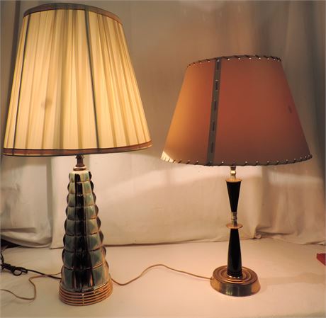 Mid-Century Table Lamp Set