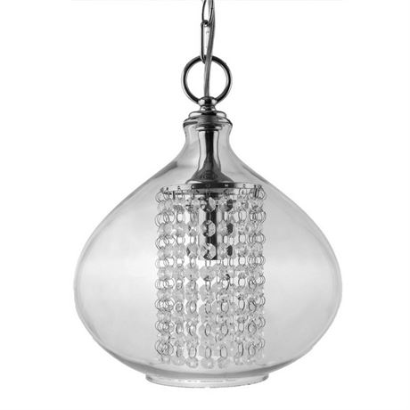 RIVER OF GOODS Clear Pendant with Faceted Crystal Glass Jewels