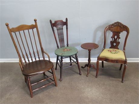 Vintage/Antique 4 Piece Furniture Lot