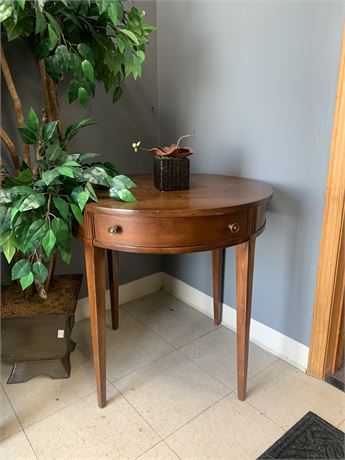 "BRANDT" Wood Accent Table with Drawer