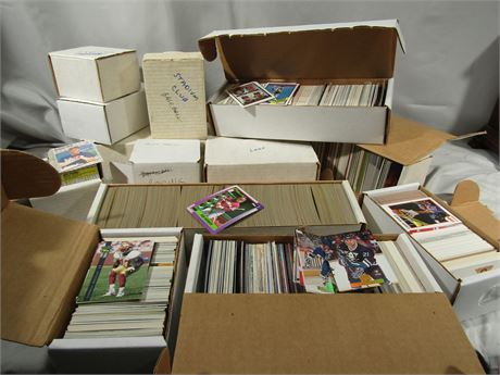 Sports Card Collection, Mixed Card Lot, Football, Basketball and Baseball