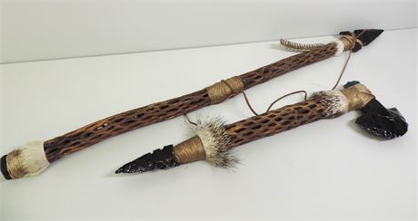 Hatchet with Spear / Obsidian Spear