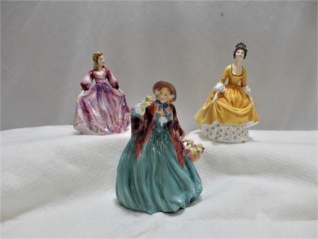 Vintage Staffordshire and Royal Daulton Figurines
