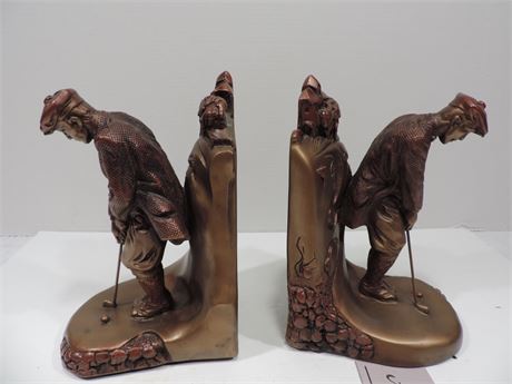 Pair of AUSTIN Sculpture Bronze Style Bookends