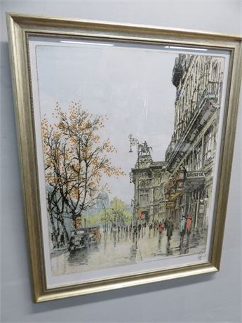 HANS FIGURA "Paris Walk" Lithograph Print