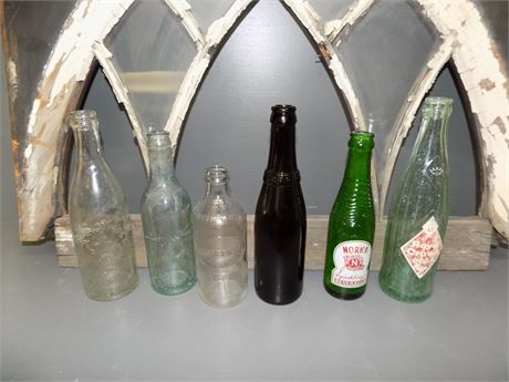 Antique Bottles & Window