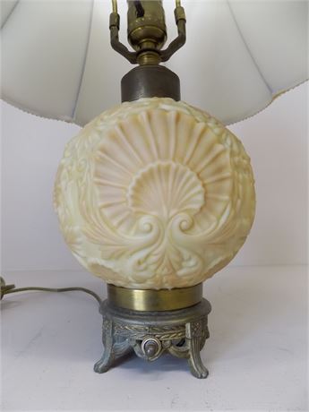 Vintage Frosted Glass Lamp