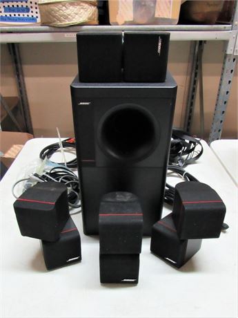5 Piece Bose Acoustimass 10 Home Theater Speaker System