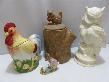 Ceramic Cookie Jars & Figurines