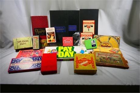 Antique & Vintage MILTON BRADLEY, PARKER BROTHERS, plus More, Board Games