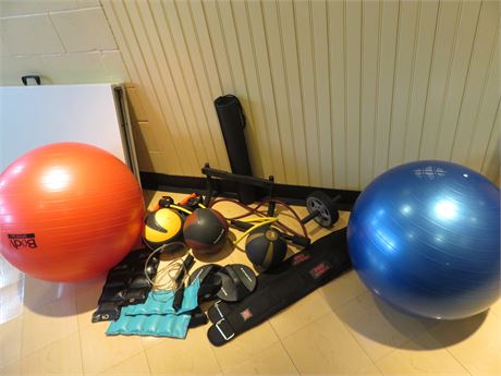 Assorted Exercise Equipment & Accessories