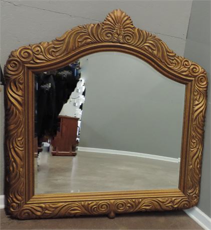 Elegant Lexington Gold Tone Wall Mirror