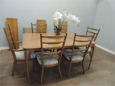 SUPERB Mid Century Modern Dining Set / Table / 6 Chairs / 7 Piece