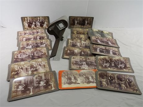Vintage Keystone Monarch Stereoscope Viewer w/Cards