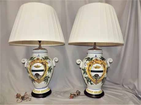 Ceramic Jar Table Lamp Set