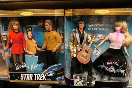 Barbie and her Men:  Ken in Star Trek, & Elvis in Concert