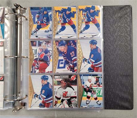 Hockey Card Collection with Binder Luc Robitaille, Jeromir Jagr, Chris Chelios