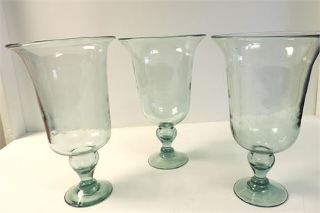Set of Large Glass Vases