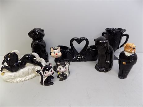 Black Ceramic Pottery Collection