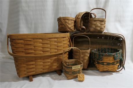 LONGENBURGER Specialty Baskets Lot of 8