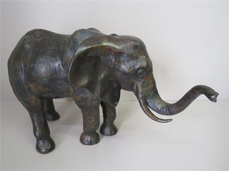 Theodore Alexander Bronze Elephant Sculpture