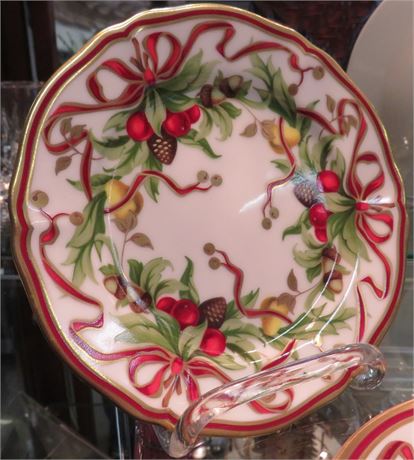 TIFFANY & CO. "Holiday" China Bread & Butter Plate