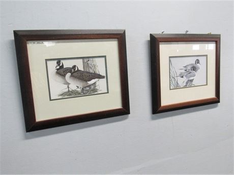 2 Art LaMay Signed Wildlife/Duck Prints - Framed and Double Matted