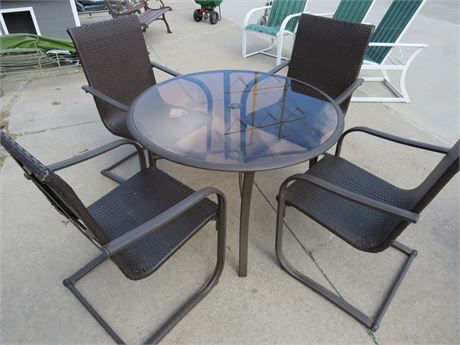 Synthetic Wicker Patio Dining Set