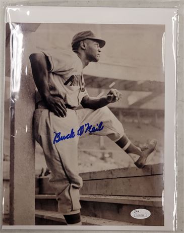 BUCK O'NEIL SIGNED AND CERTIFIED 8x10 PHOTOGRAPH