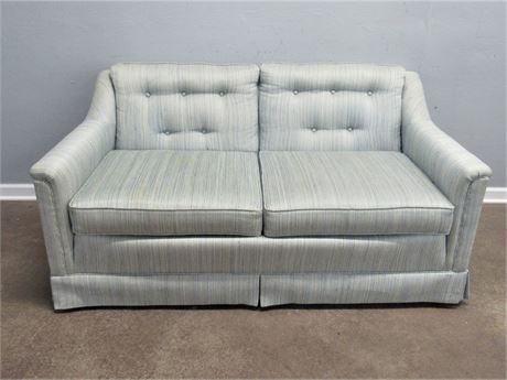 Sherrill Skirted Loveseat with Tufted Back
