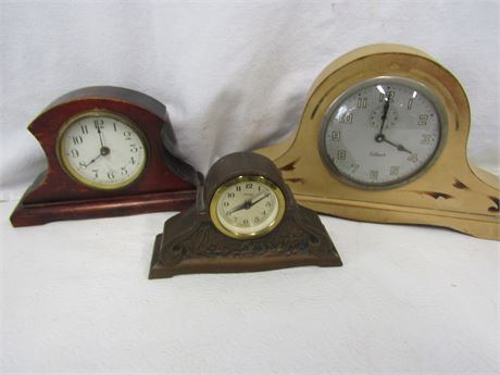 3 Mantel Clocks