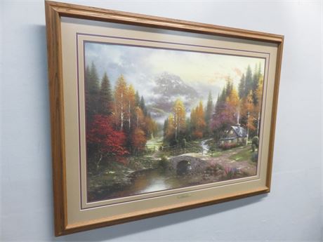 THOMAS KINKADE "The Valley of Peace" Limited Edition Litho Print