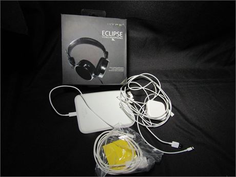 Eclipse Head Phones, Ear Buds and Charger