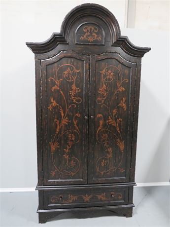 Rustic Old World Style Armoire Cabinet