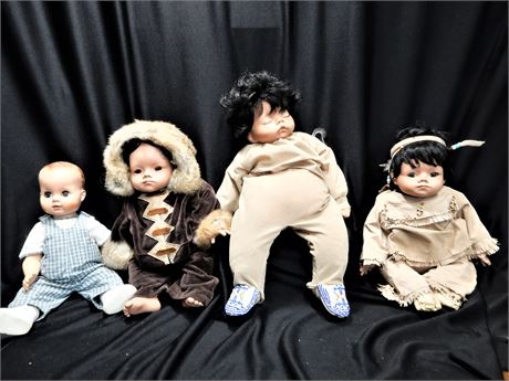 Vintage Baby / Indian /  Eskimo / Doll Lot