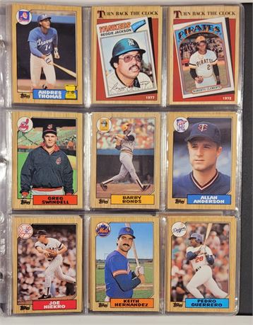 Baseball Card Collection Barry Bonds, Darryl Strawberry, Dwight Gooden Rookies