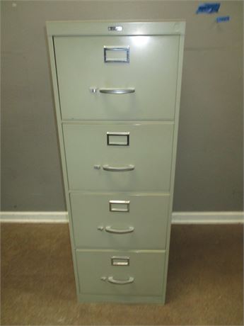 Anderson Hickey 4 Drawer Vertical Legal File Cabinet Silver