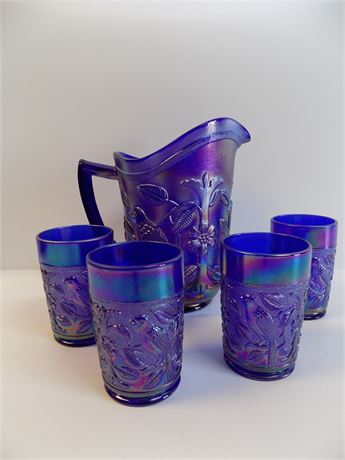 Imperial Cobalt Pitcher and Glasses