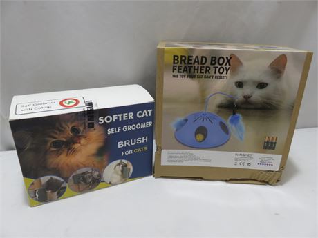Cat Self Groomer Brush & Toy