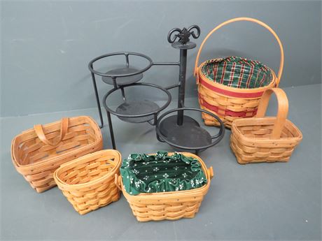 LONGABERGER Baskets / Swivel Caddy Stand
