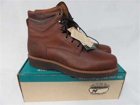 LAKE OF THE WOODS Men's Leather Work Boots - SIZE 13D