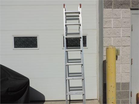 14 Foot Aluminum Extending Ladder.