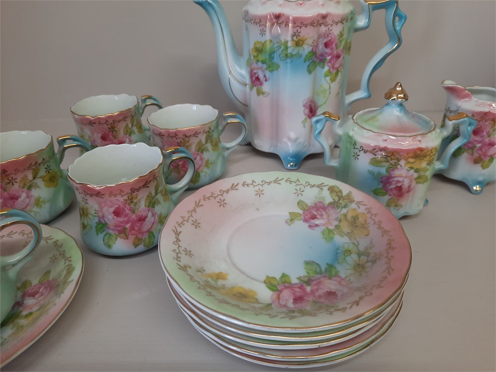 Transitional Design Online Auctions - RS Prussia Tea Set