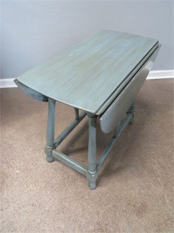 Hand-Painted Drop Leaf Accent Table