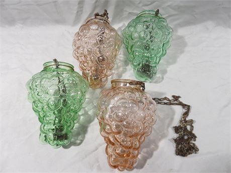 Vintage Grape Cluster Glass Swag Lamp Shades