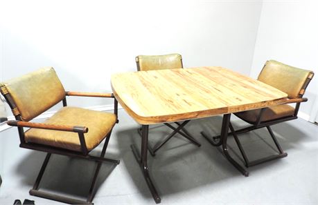 Mid-Century Daystrom Dining Table w/3 Chairs