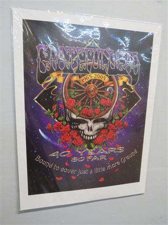 GRATEFUL DEAD 40 Years So Far... Limited Edition Poster