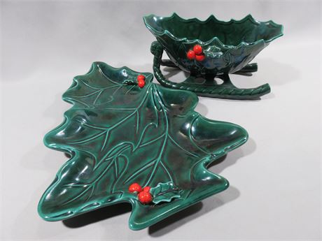 LEFTON Ceramic Christmas Servingware